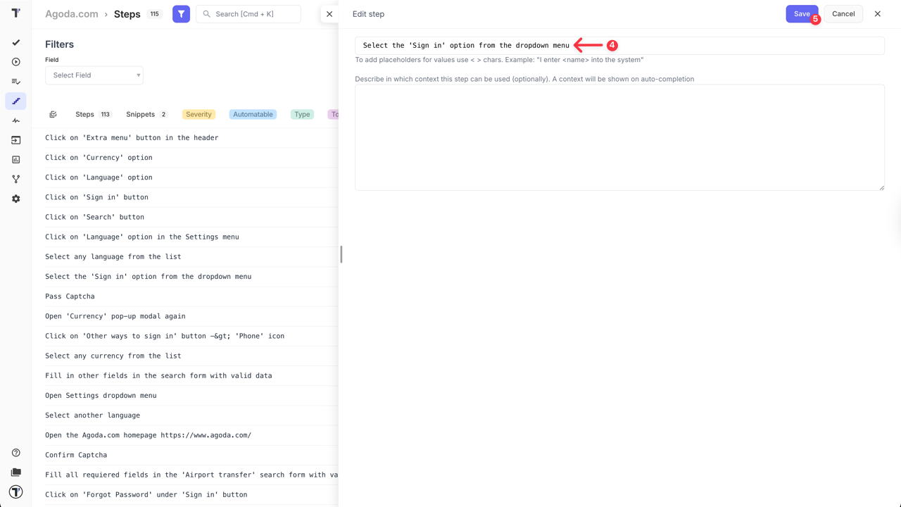 Testomat.io - Steps Update